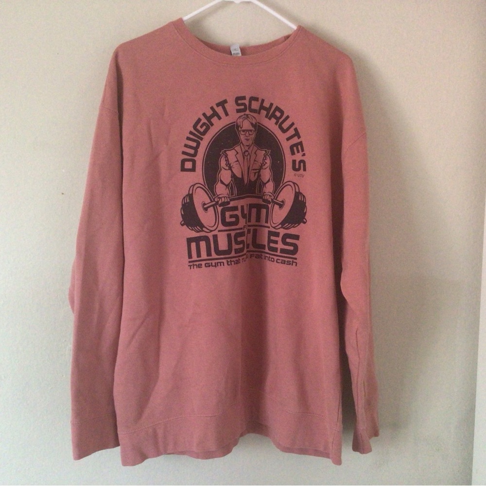 Coral Dwight Schrute Graphic sweater